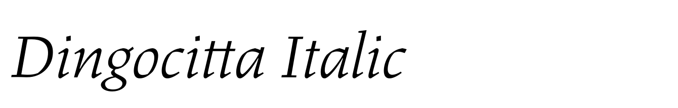 Dingocitta Italic